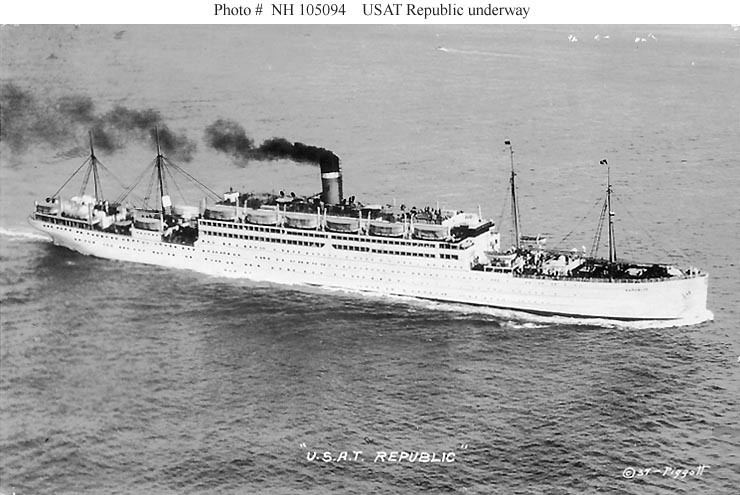 USS Republic (AP-33) USN ShipsUSS Republic AP33 19411945