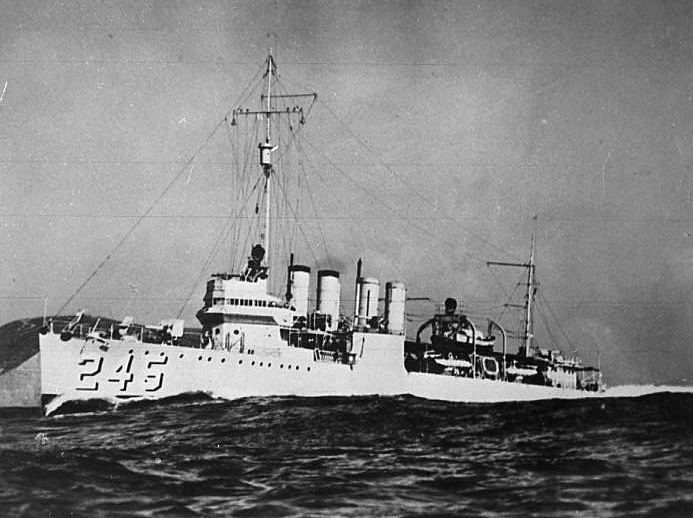 USS Reuben James (DD-245) 31st October 1941 USS Reuben James torpedoed in Atlantic