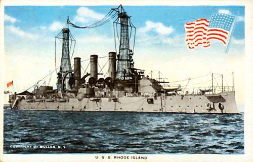 USS Rhode Island (BB-17) Rhode Island Picture Post Cards USS Rhode Island BB17 after