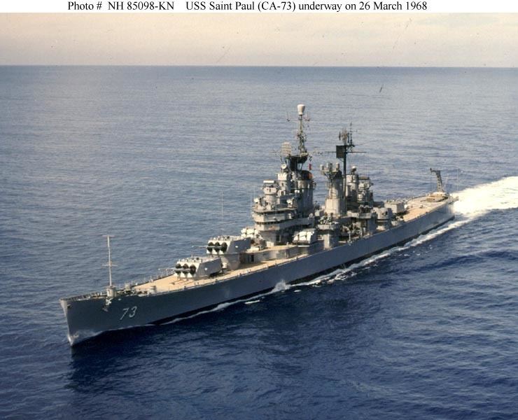 USS Saint Paul (CA-73) Naval Warfare USS Saint Paul CA73