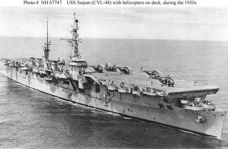 USS Saipan (CVL-48) Aircraft Carrier Photo Index USS SAIPAN CVL48