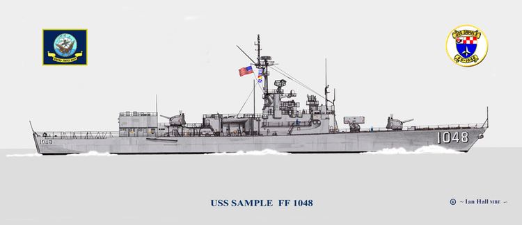 USS Sample (FF-1048) USS Sample FF 1048 New Ship Prints PriorServicecom