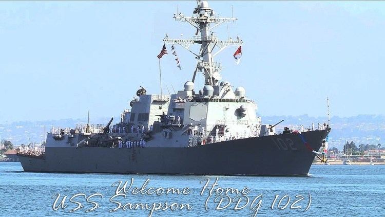 USS Sampson (DDG-102) USS Sampson DDG102 Returns From Deployment YouTube
