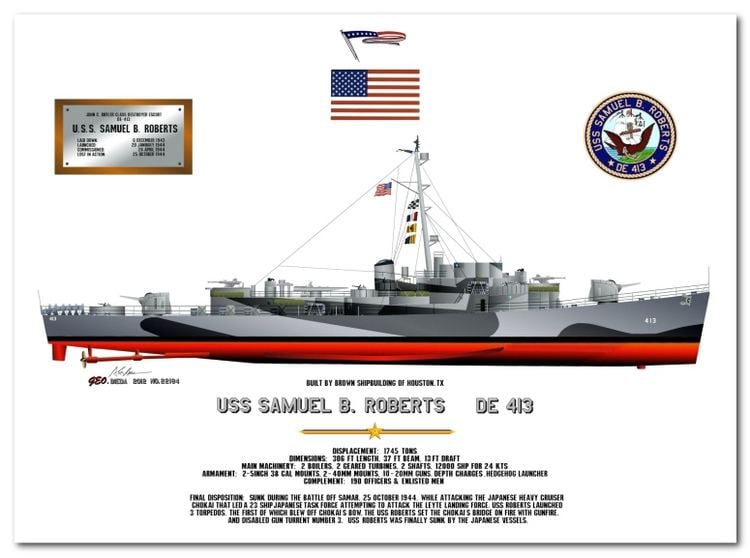 USS Samuel B. Roberts (DE-413) USS Samuel B Roberts DE 413 On October 25 1944 USS Samue Flickr