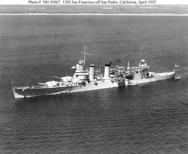 USS San Francisco (CA-38) Cruiser Photo Index CA38 USS SAN FRANCISCO Navsource