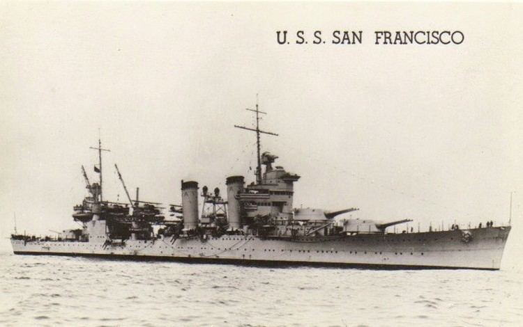 USS San Francisco (CA-38) Story of the USS SAN FRANCISCO CA38