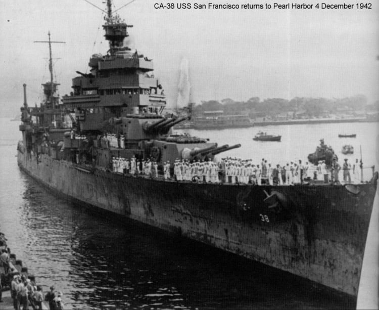 USS San Francisco (CA-38) Cruiser Photo Index CA38 USS SAN FRANCISCO Navsource
