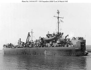 USS Sarpedon (ARB-7) httpsuploadwikimediaorgwikipediacommonsthu