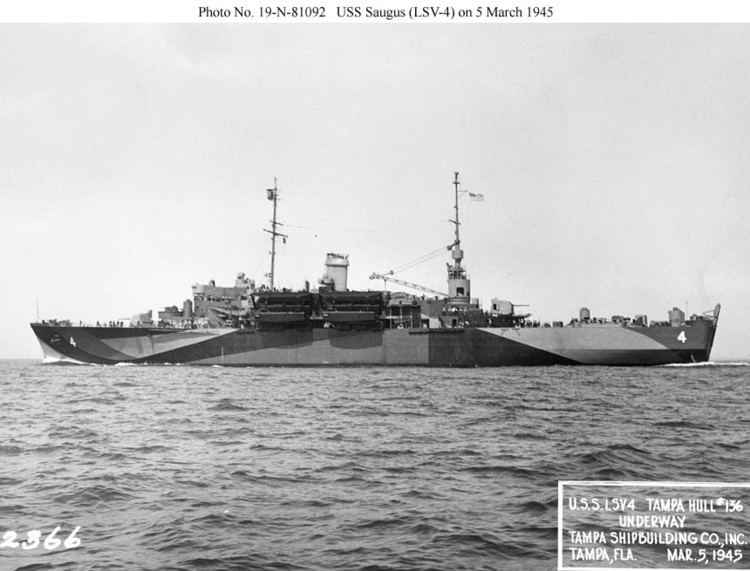 USS Saugus (LSV-4) wwwnavsourceorgarchives101710170401jpg