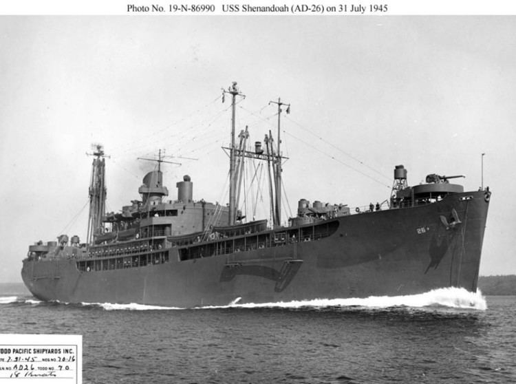 USS Shenandoah (AD-26) Destroyer Tender Photo Index AD