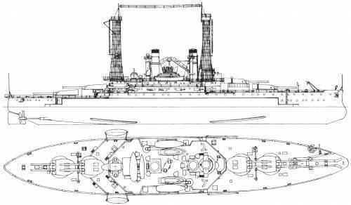 USS South Carolina (BB-26) TheBlueprintscom Blueprints gt Ships gt Battleships US gt USS BB