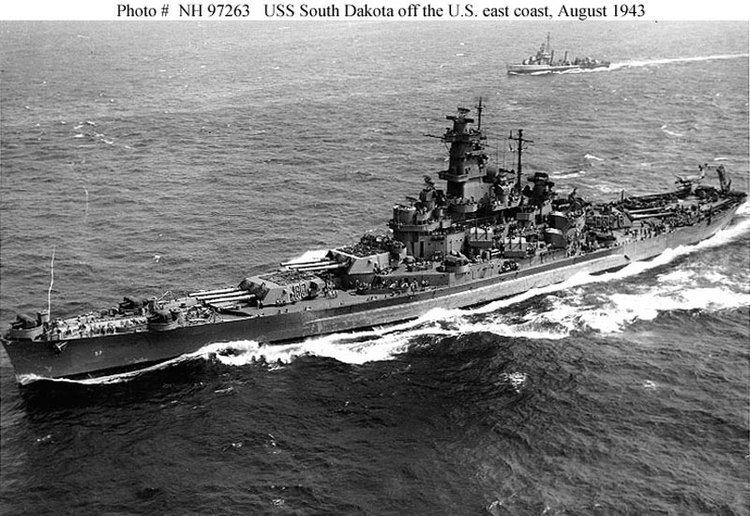 USS South Dakota (BB-57) USS South Dakota BB57 Battleship