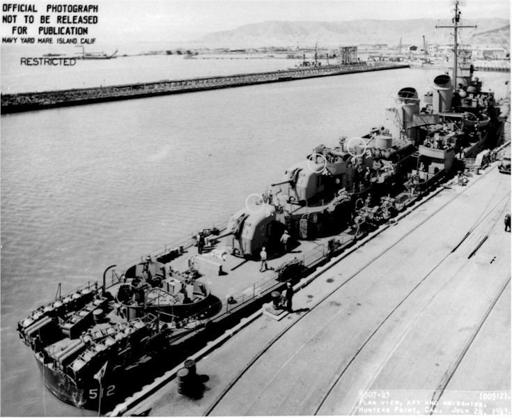 USS Spence (DD-512) Naval Warfare USS Spence DD512