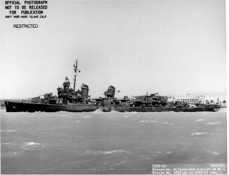 USS Spence (DD-512) Naval Warfare USS Spence DD512