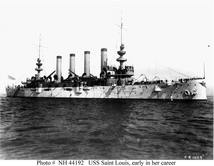 USS St. Louis (C-20) Cruiser Photo Index C20CA18 USS ST LOUIS Navsource