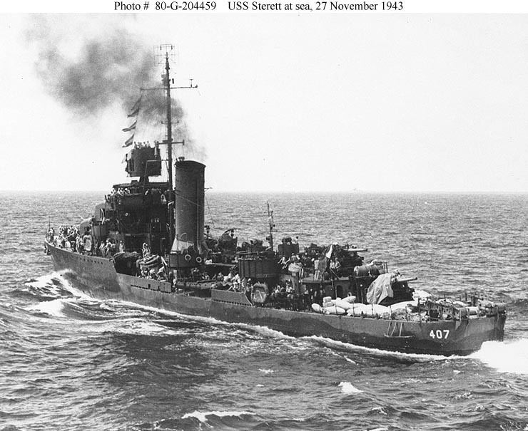 USS Sterett (DD-407) USN ShipsUSS Sterett DD407