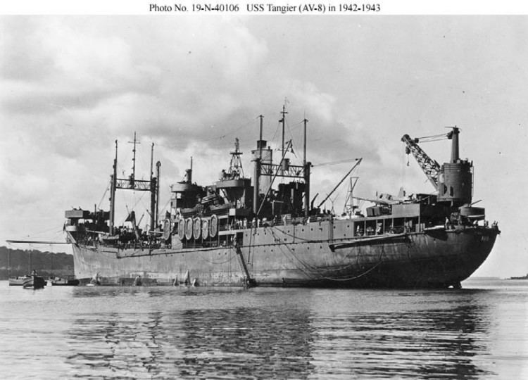 USS Tangier (AV-8) Aircraft Tender Photo Index AV