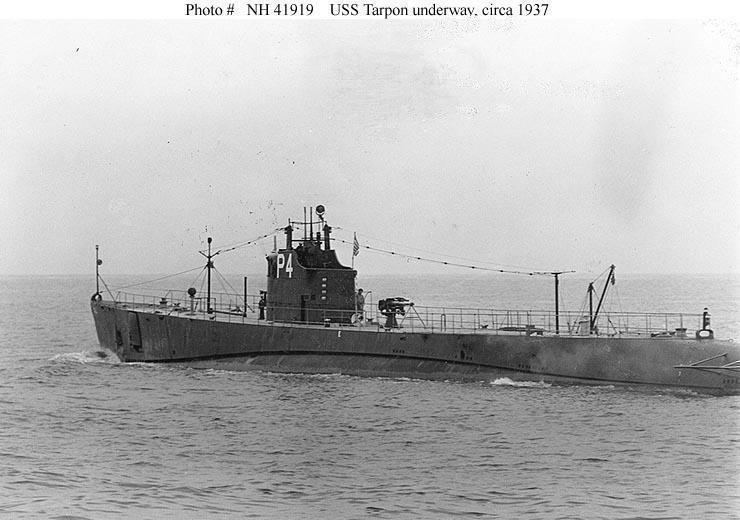 USS Tarpon (SS-175) USS TARPON SS175 US NAVAL SUBMARINE