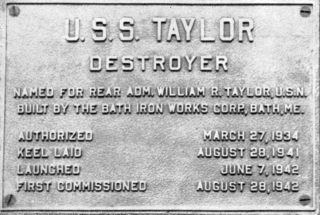 USS Taylor (DD-468) USS Taylor DD468 DDE468 Introduction