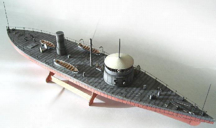 USS Tecumseh (1863) 1200 USS Tecumseh Paper Model