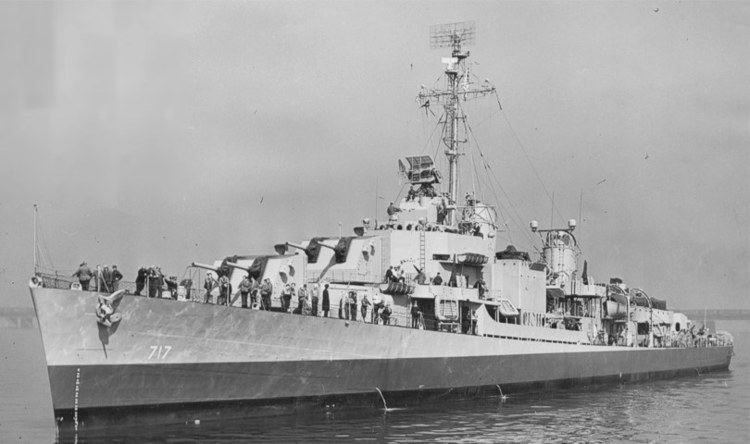 USS Theodore E. Chandler (DD-717) Destroyer History Gearing class destroyer