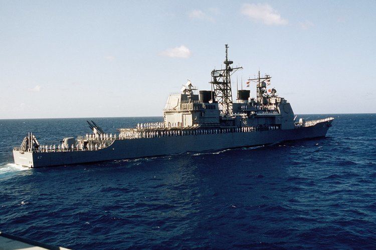 USS Ticonderoga (CG-47) FileUSS Ticonderoga CG47 1985jpg Wikimedia Commons