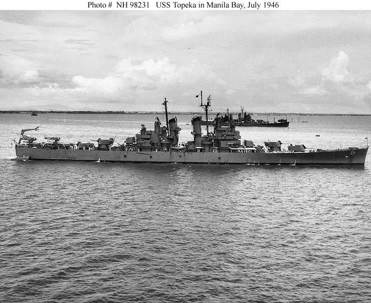 USS Topeka (CL-67) Cruiser Photo Index CL67 CLG8 USS TOPEKA Navsource