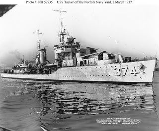 USS Tucker (DD-374) Naval Warfare USS Tucker DD374