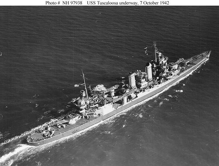 USS Tuscaloosa (CA-37) Cruiser Photo Index CA37 USS TUSCALOOSA Navsource Photographic
