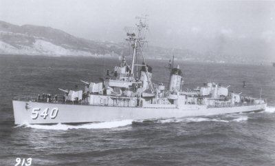 USS Twining (DD-540) Fletcher Class American Destroyers