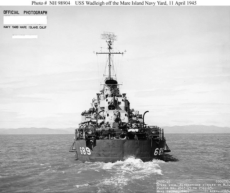 USS Wadleigh USN ShipsUSS Wadleigh DD689