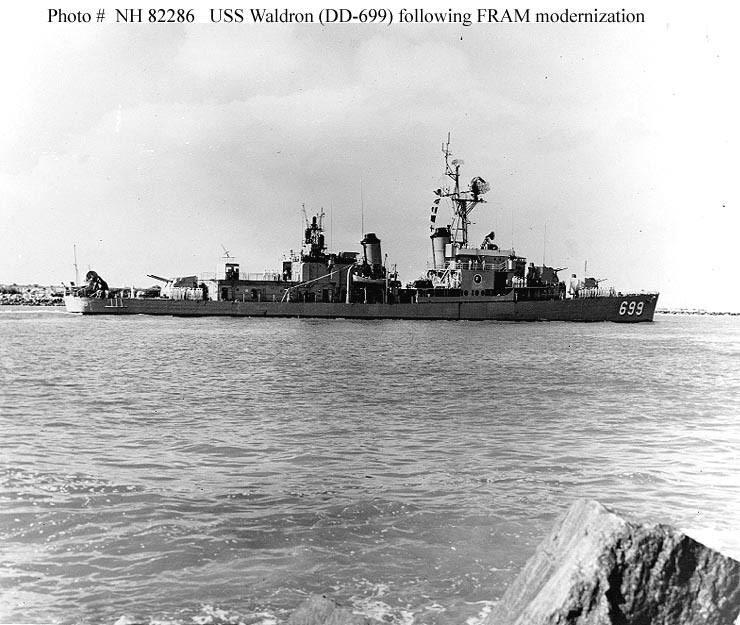 USS Waldron Naval Warfare USS Waldron DD699