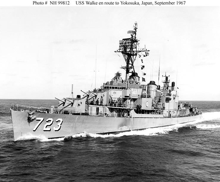USS Walke (DD-723) USN ShipsUSS Walke DD723 After her 1961 FRAM II Modernization