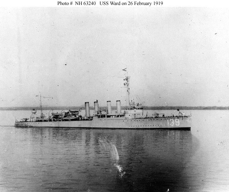 USS Ward (DD-139) USN ShipsUSS Ward DD139 later APD16