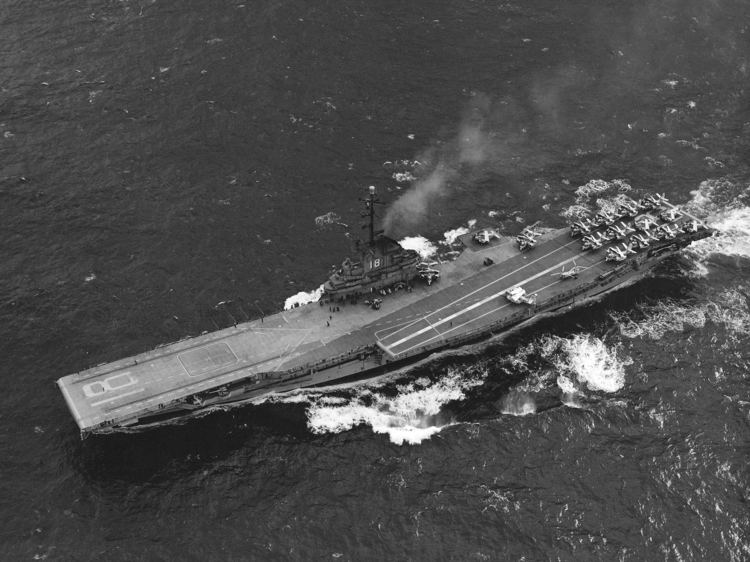 USS Wasp (CV-18) FileOverhead view of USS Wasp CVS18 in 1959jpg Wikimedia Commons