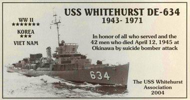 USS Whitehurst (DE-634) USS Whitehurst DE634 Wikipedia
