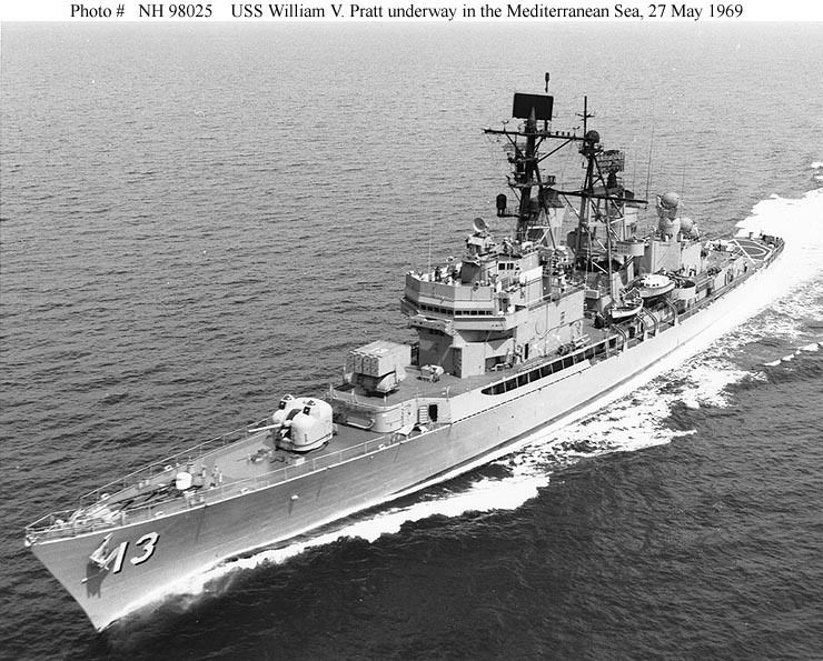 USS William V. Pratt USN ShipsUSS William V Pratt DLG13 later DDG44