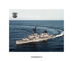 USS Wiltsie (DD-716) USS WILTSIE DD 716 US Naval Destroyer USN Navy Ship Print eBay