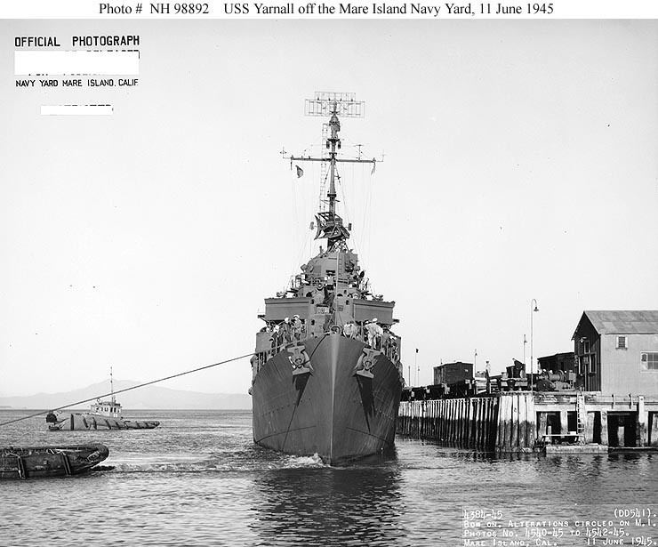 USS Yarnall (DD-541) USN ShipsUSS Yarnall DD541
