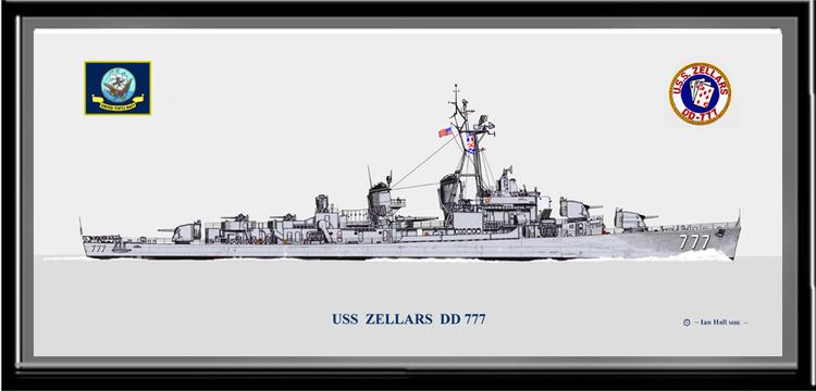 USS Zellars USS Zellars DD 777 in 1950s Print Destroyer Prints PriorServicecom