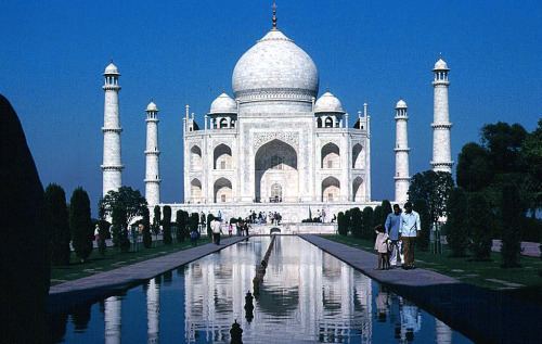 The Taj Mahal at Agra,India designed by Ustad Ahmad Lahauri