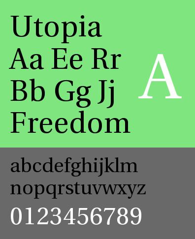 Utopia (typeface) httpsuploadwikimediaorgwikipediacommons55