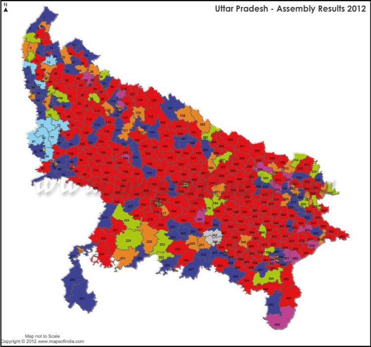 Uttar Pradesh Legislative Assembly election, 2012 wwwmapsofindiacomassemblypollsuttarpradeshut