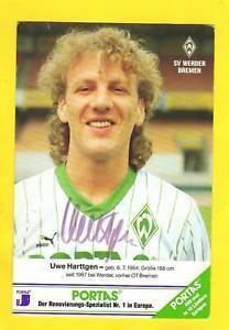 Uwe Harttgen Orig Autogramm UWE Harttgen Werder Bremen 91 92 eBay