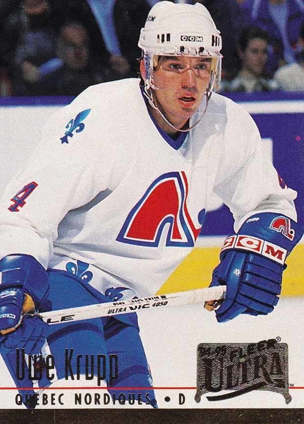 Uwe Krupp 199495 Uwe Krupp Quebec Nordiques Game Worn Jersey