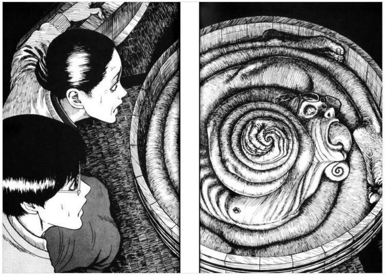 Uzumaki Scene from Chapter 1 of Junji Ito39s quotUzumaki Spiralquot link to full