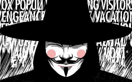 V (comics) V for Vendetta comics Guy Fawkes Masked vigilante graphic novel info