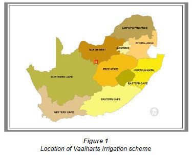 Vaalharts Irrigation Scheme Influence of irrigation on the level salinity and flow of