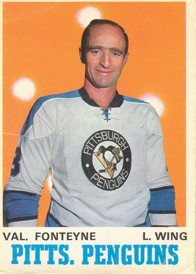 Val Fonteyne Val Fonteyne Players cards since 1968 1971 penguinshockey