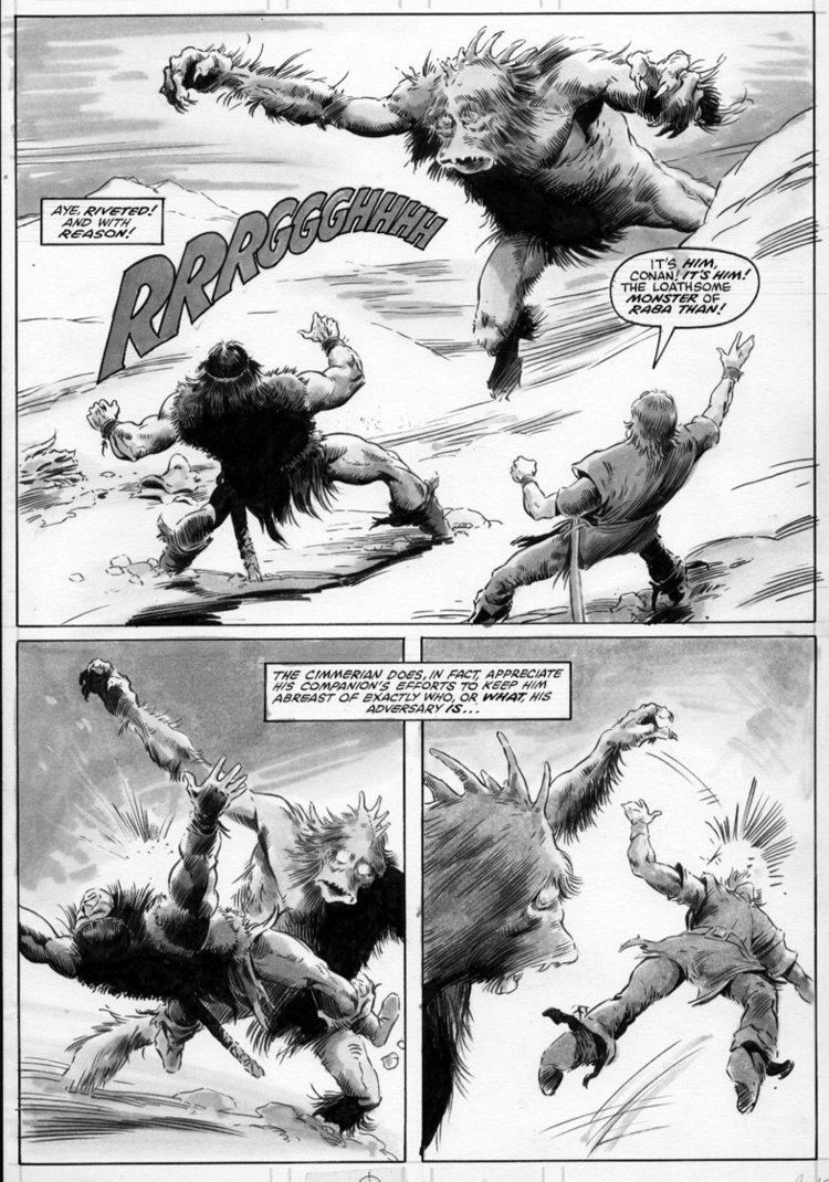 Val Mayerik MAYERIK VAL Savage Sword of Conan magazine 84 pg 45 in Stephen